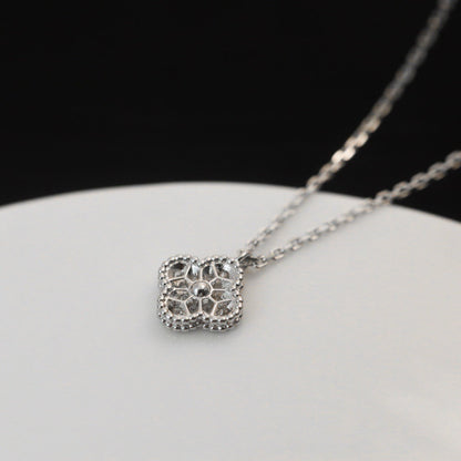 [Stellar Jewelry]CLOVER MINI 9.5MM PENDANT DIAMOND NECKLACE