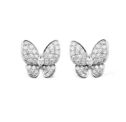 [Stellar Jewelry]BUTTERFLY ALL DIAMOND EARRINGS