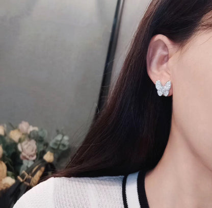 [Stellar Jewelry]BUTTERFLY ALL DIAMOND EARRINGS