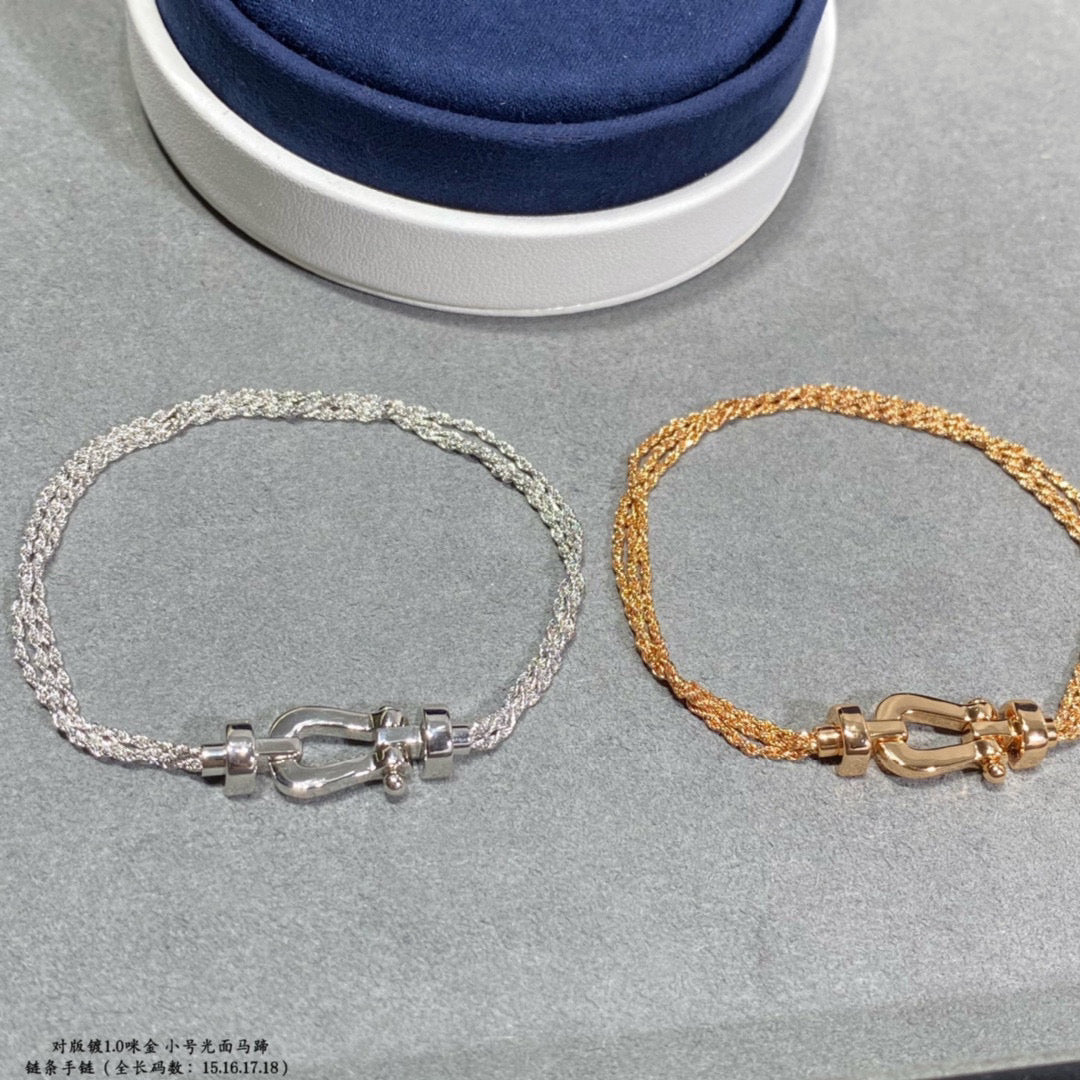 [Stellar Jewelry]FORCE SMALL HORSESHOE  DIAMOND CHAIN ROPE BRACELET