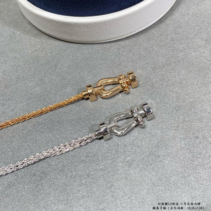 [Stellar Jewelry]FORCE SMALL HORSESHOE  DIAMOND CHAIN ROPE BRACELET