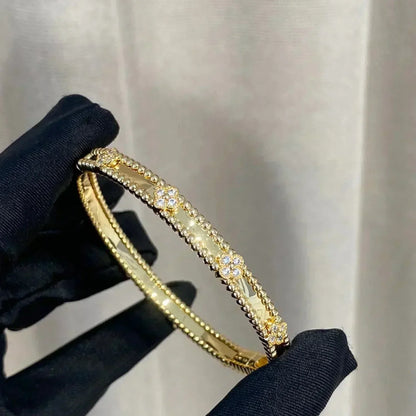 [Stellar Jewelry]CLOVER BRACELET 4MM DIAMONDS