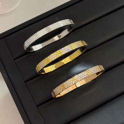 [Stellar Jewelry]LOVE BRACELET 6.1MM DIAMOND-PAVED