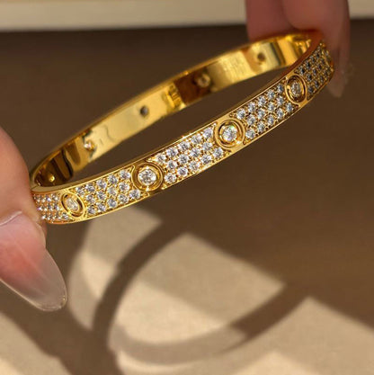 [Stellar Jewelry]LOVE BRACELET 6.1MM DIAMOND-PAVED 10 BIG DIAMONDS