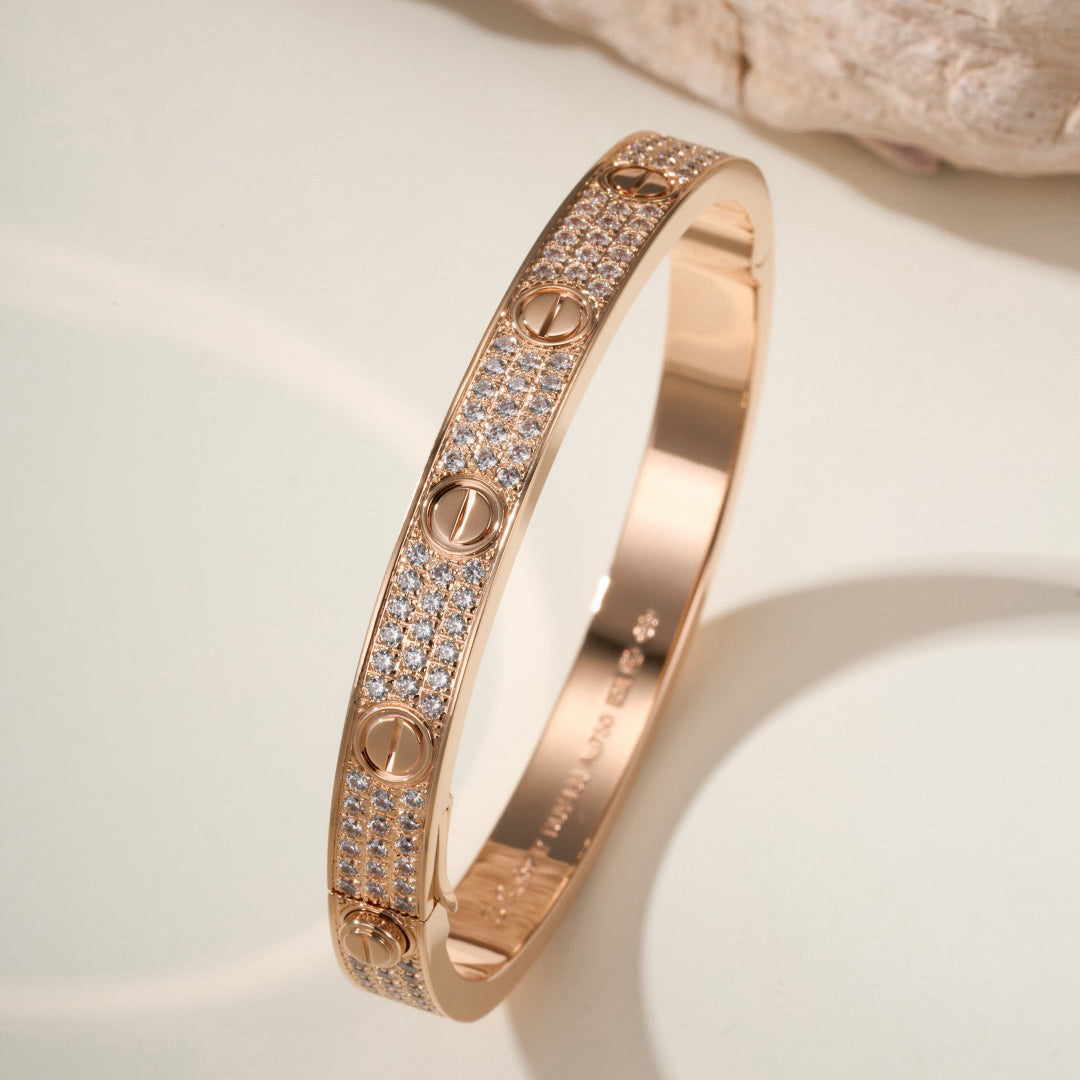 [Stellar Jewelry]LOVE BRACELET 6.1MM DIAMOND-PAVED