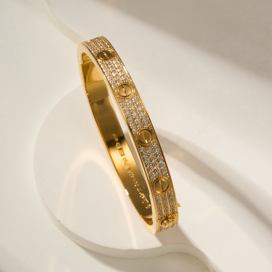 [Stellar Jewelry]LOVE BRACELET 6.1MM DIAMOND-PAVED