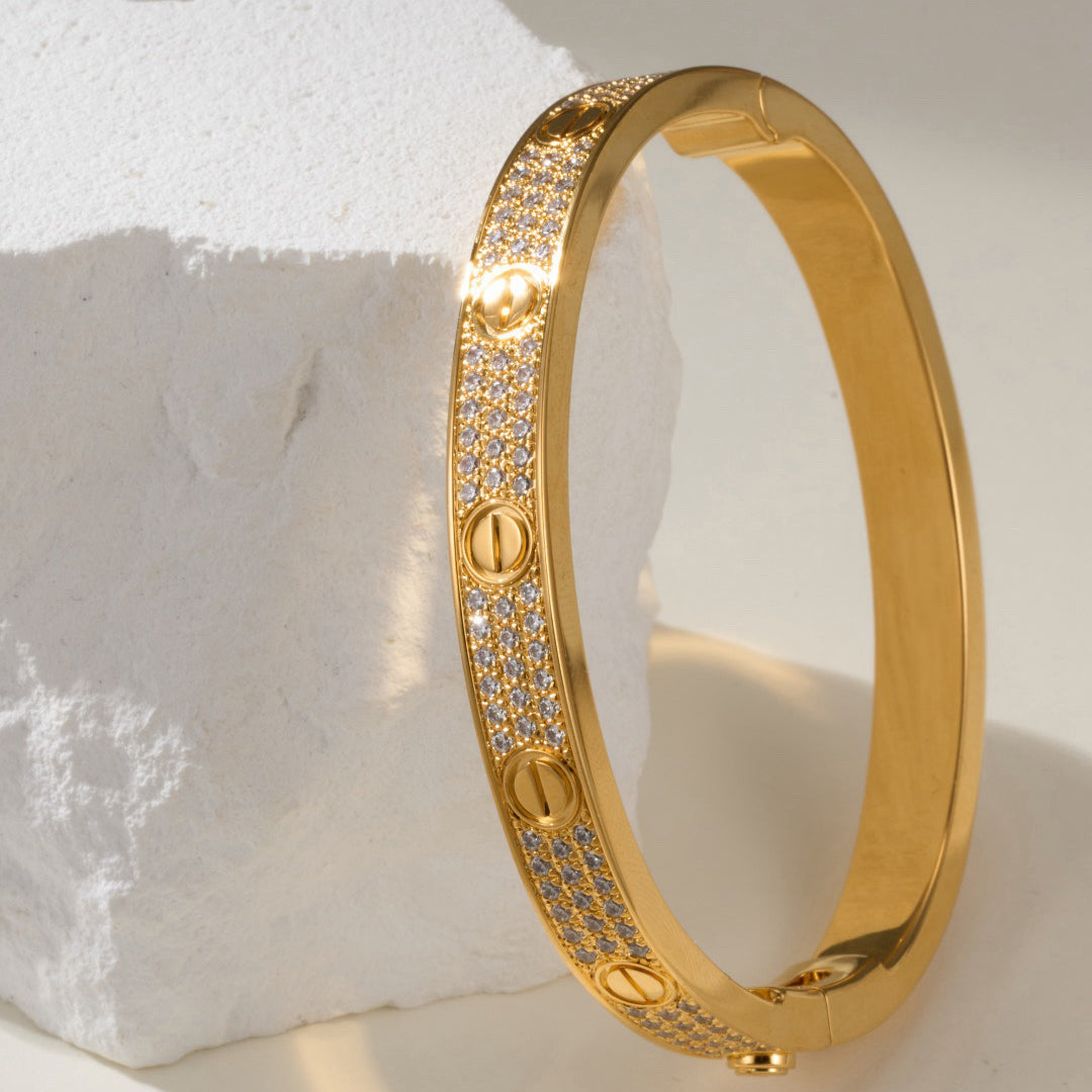 [Stellar Jewelry]LOVE BRACELET 6.1MM DIAMOND-PAVED