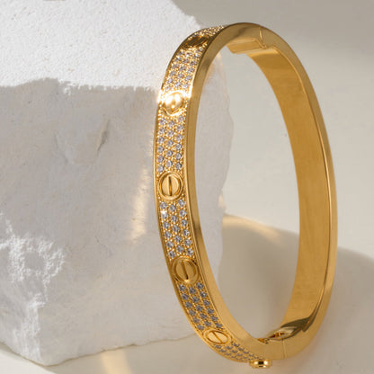 [Stellar Jewelry]LOVE BRACELET 6.1MM DIAMOND-PAVED