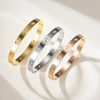 [Stellar Jewelry]LOVE BRACELET 6.1MM 4 DIAMONDS