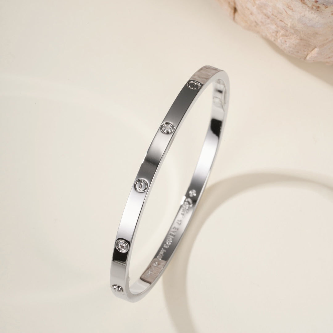 [Stellar Jewelry]LOVE BRACELET 3.65MM 6 DIAMONDS