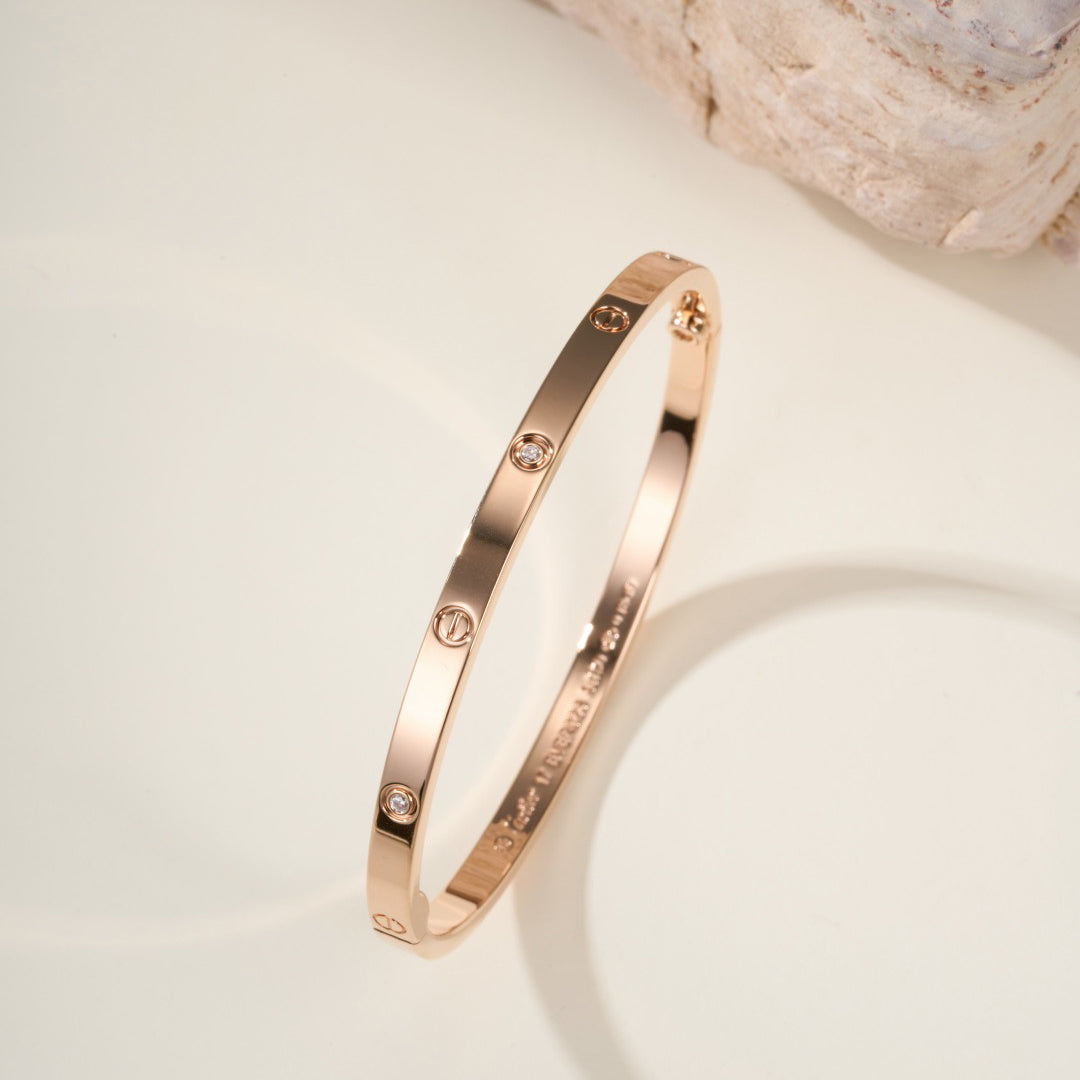 [Stellar Jewelry]LOVE BRACELET 3.65MM 6 DIAMONDS
