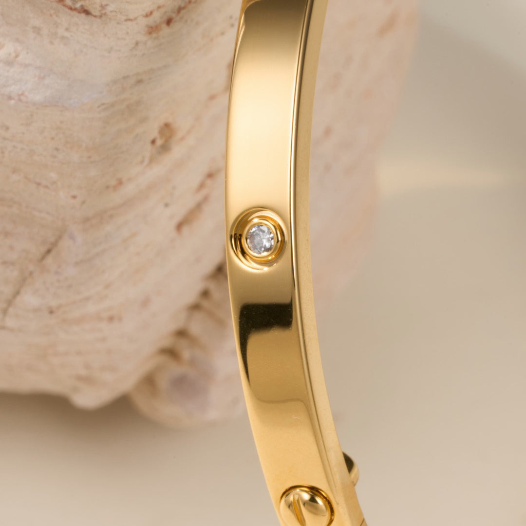 [Stellar Jewelry]LOVE BRACELET 3.65MM 6 DIAMONDS