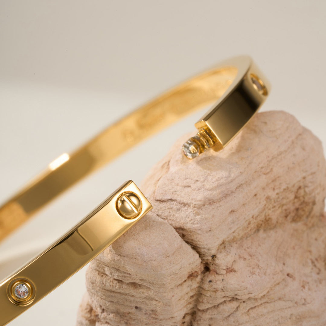 [Stellar Jewelry]LOVE BRACELET 3.65MM 6 DIAMONDS