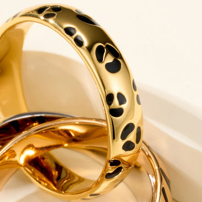 [Stellar Jewelry]TRINITY  RING LEOPARD PRINT