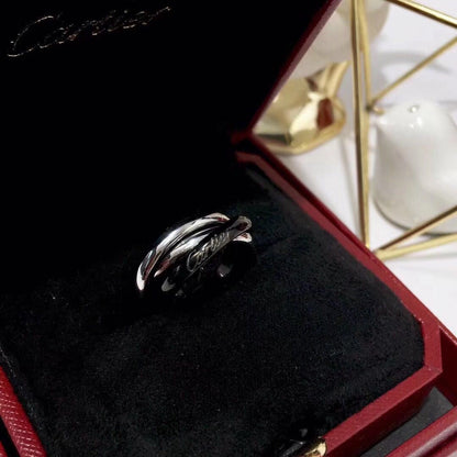 [Stellar Jewelry]TRINITY 3.2MM RING BLACK CERAMIC