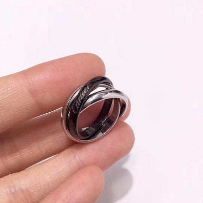 [Stellar Jewelry]TRINITY 3.2MM RING BLACK CERAMIC