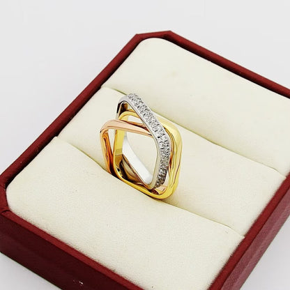 [Stellar Jewelry]TRINITY 3.5MM CUSHION RING COLLECTION