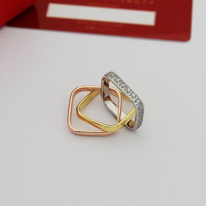 [Stellar Jewelry]TRINITY 3.5MM CUSHION RING COLLECTION