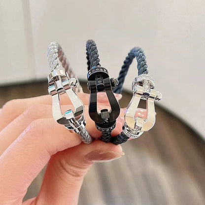 [Stellar Jewelry]FORCE LARGE HORSESHOE FULL DIAMOND BRACELET GOLD