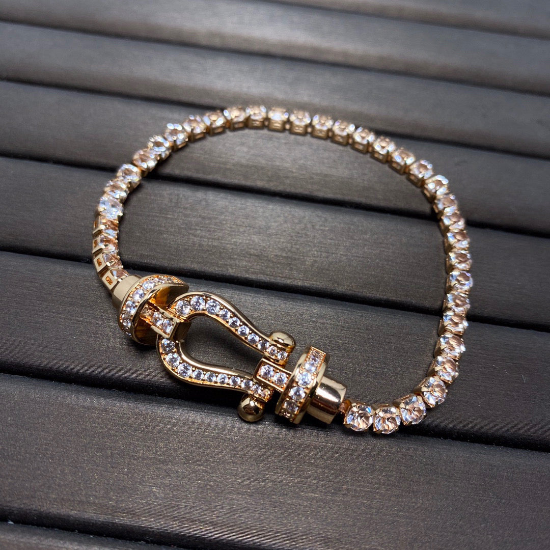 [Stellar Jewelry]FORCE  HORSESHOE  DIAMOND TENNIS BRACELET