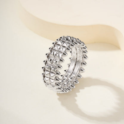 [Stellar Jewelry]CLASH 9.2MM DOUBLE ROW RING