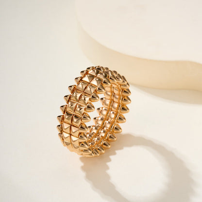 [Stellar Jewelry]CLASH 9.2MM DOUBLE ROW RING