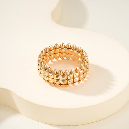 [Stellar Jewelry]CLASH 9.2MM DOUBLE ROW RING