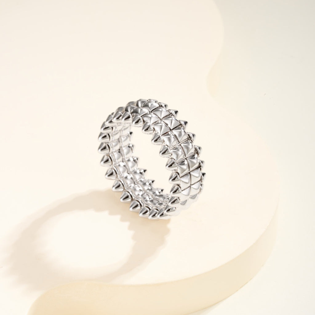 [Stellar Jewelry]CLASH 9.2MM DOUBLE ROW RING