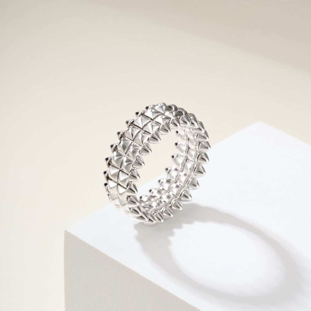 [Stellar Jewelry]CLASH 9.2MM DOUBLE ROW RING