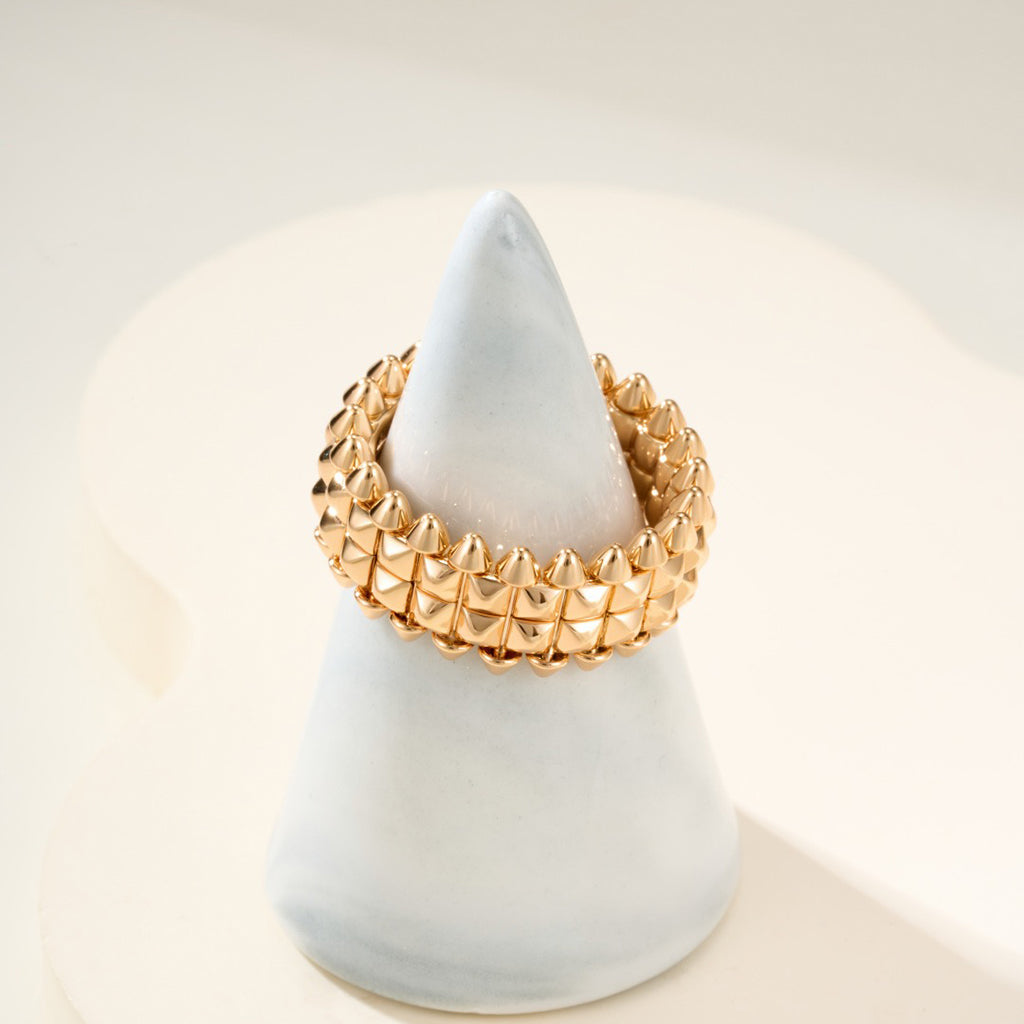 [Stellar Jewelry]CLASH 9.2MM DOUBLE ROW RING