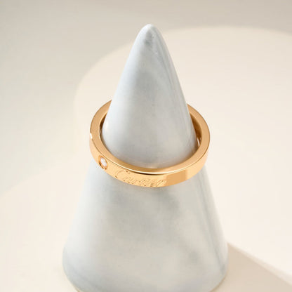 [Stellar Jewelry]LOVE RING 4MM 1 DIAMOND