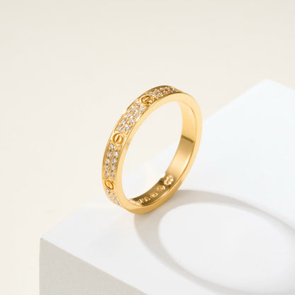 [Stellar Jewelry]LOVE RING 2.65MM DIAMOND