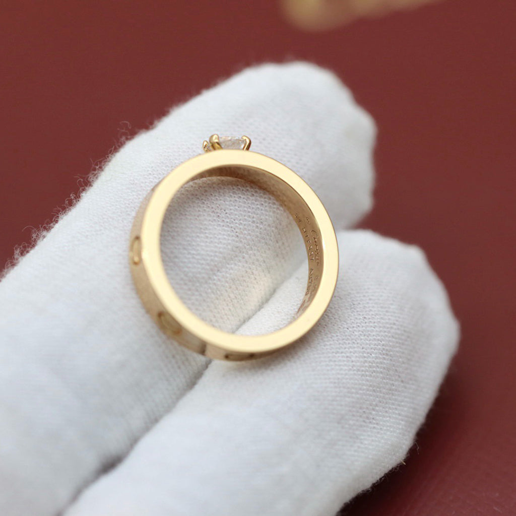 [Stellar Jewelry]LOVE RING 3.6MM 1 BIG DIAMOND