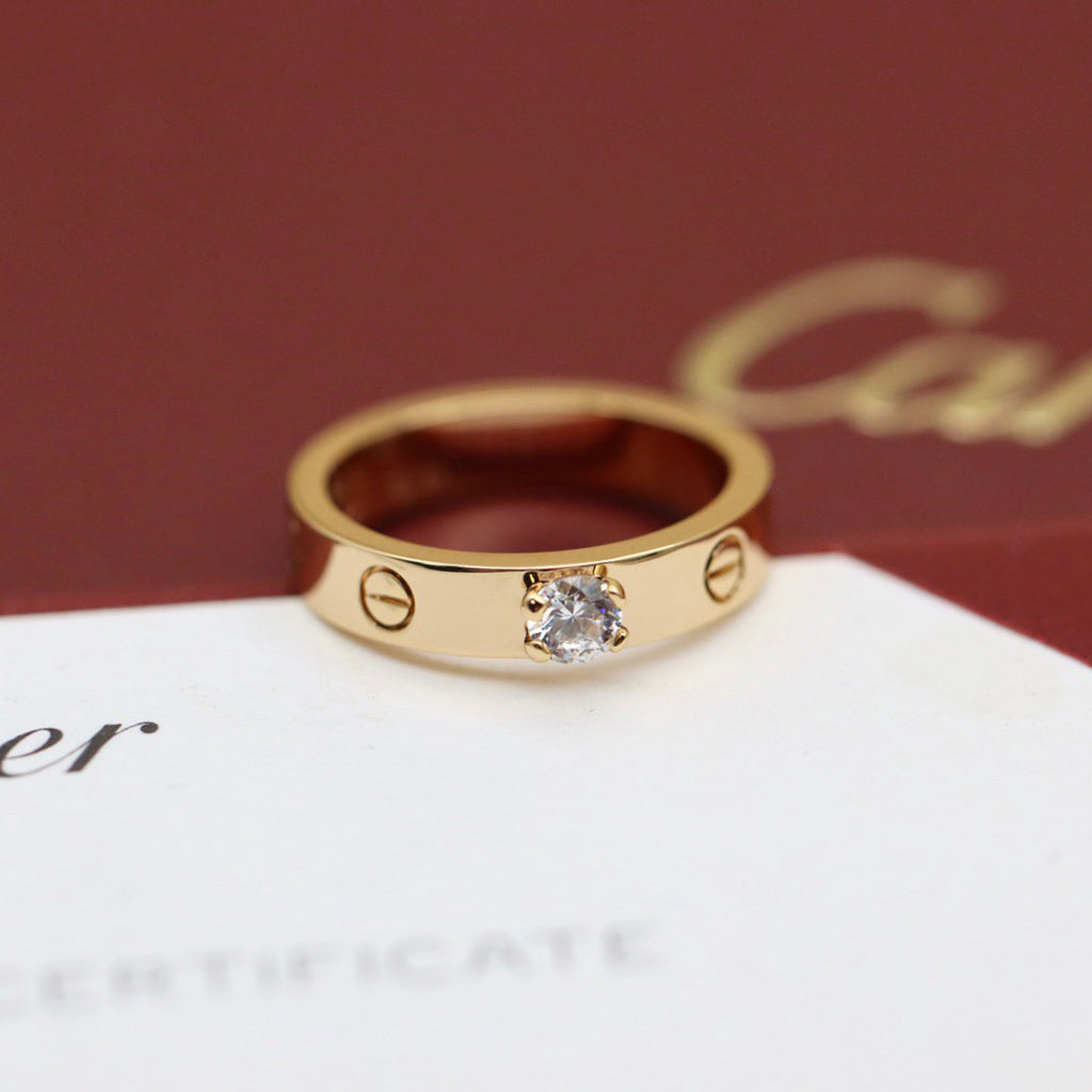 [Stellar Jewelry]LOVE RING 3.6MM 1 BIG DIAMOND