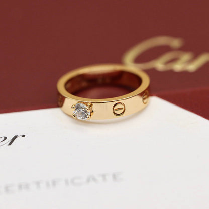 [Stellar Jewelry]LOVE RING 3.6MM 1 BIG DIAMOND