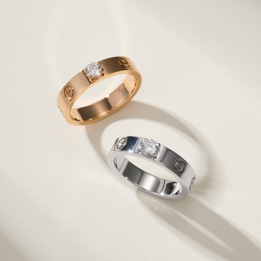 [Stellar Jewelry]LOVE RING 3.6MM 1 BIG DIAMOND