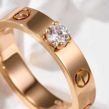 [Stellar Jewelry]LOVE RING 3.6MM 1 BIG DIAMOND
