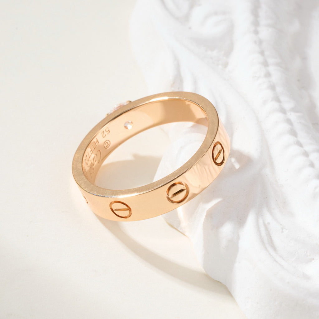 [Stellar Jewelry]LOVE RING 3.6MM 1 BIG DIAMOND