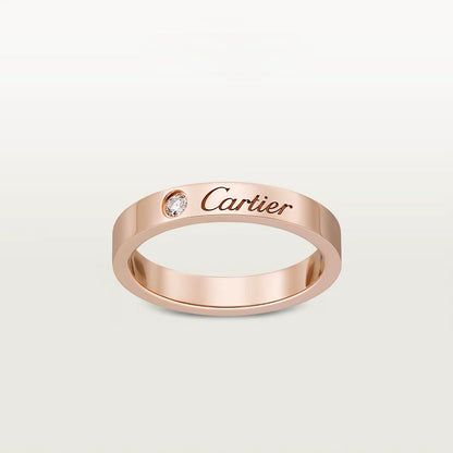 [Stellar Jewelry]LOVE RING 4MM 1 DIAMOND