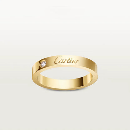 [Stellar Jewelry]LOVE RING 4MM 1 DIAMOND