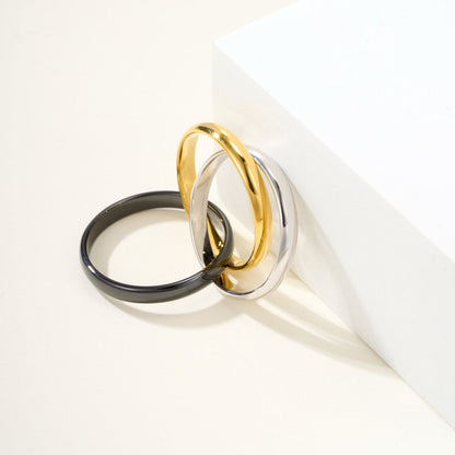 [Stellar Jewelry]TRINITY 3.2MM RING BLACK CERAMIC