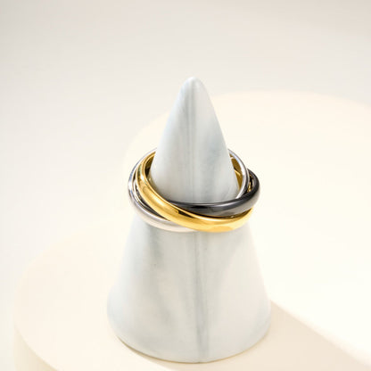 [Stellar Jewelry]TRINITY 3.2MM RING BLACK CERAMIC