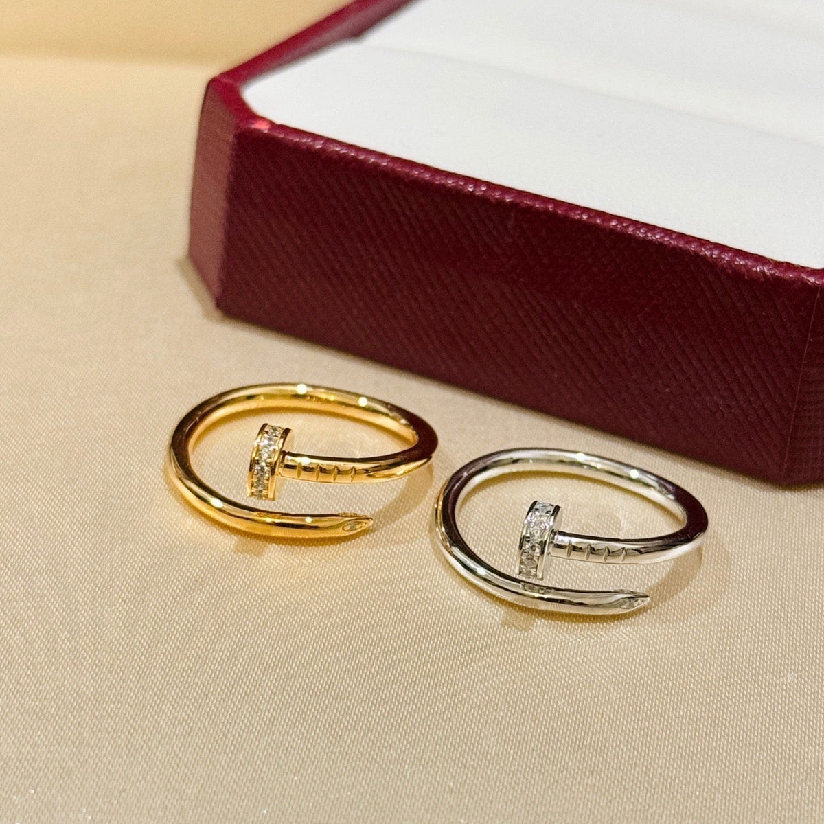 [Stellar Jewelry]JUSTE 1.8MM HALF DIAMOND RING