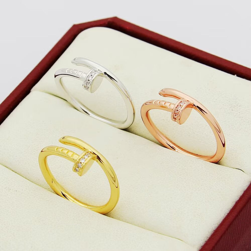 [Stellar Jewelry]JUSTE 1.8MM HALF DIAMOND RING
