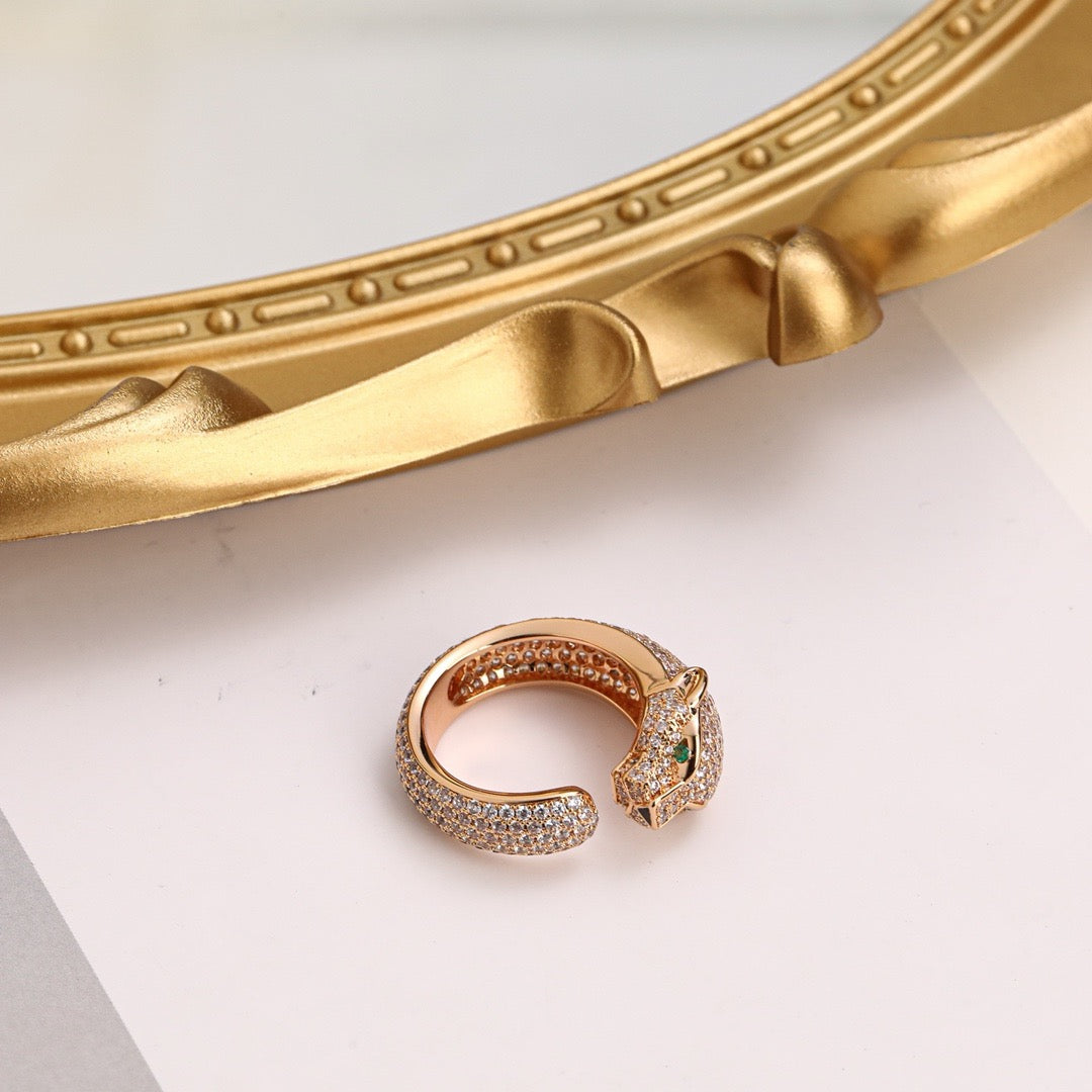 [Stellar Jewelry]PANTHERE FULL DIAMOND SMALL RING
