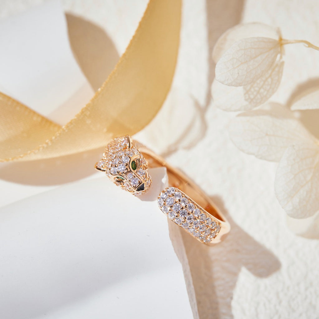 [Stellar Jewelry]PANTHERE FULL DIAMOND SMALL RING
