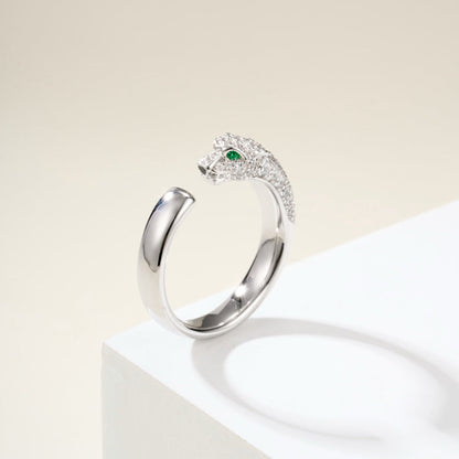 [Stellar Jewelry]PANTHERE HALF DIAMOND SMALL RING