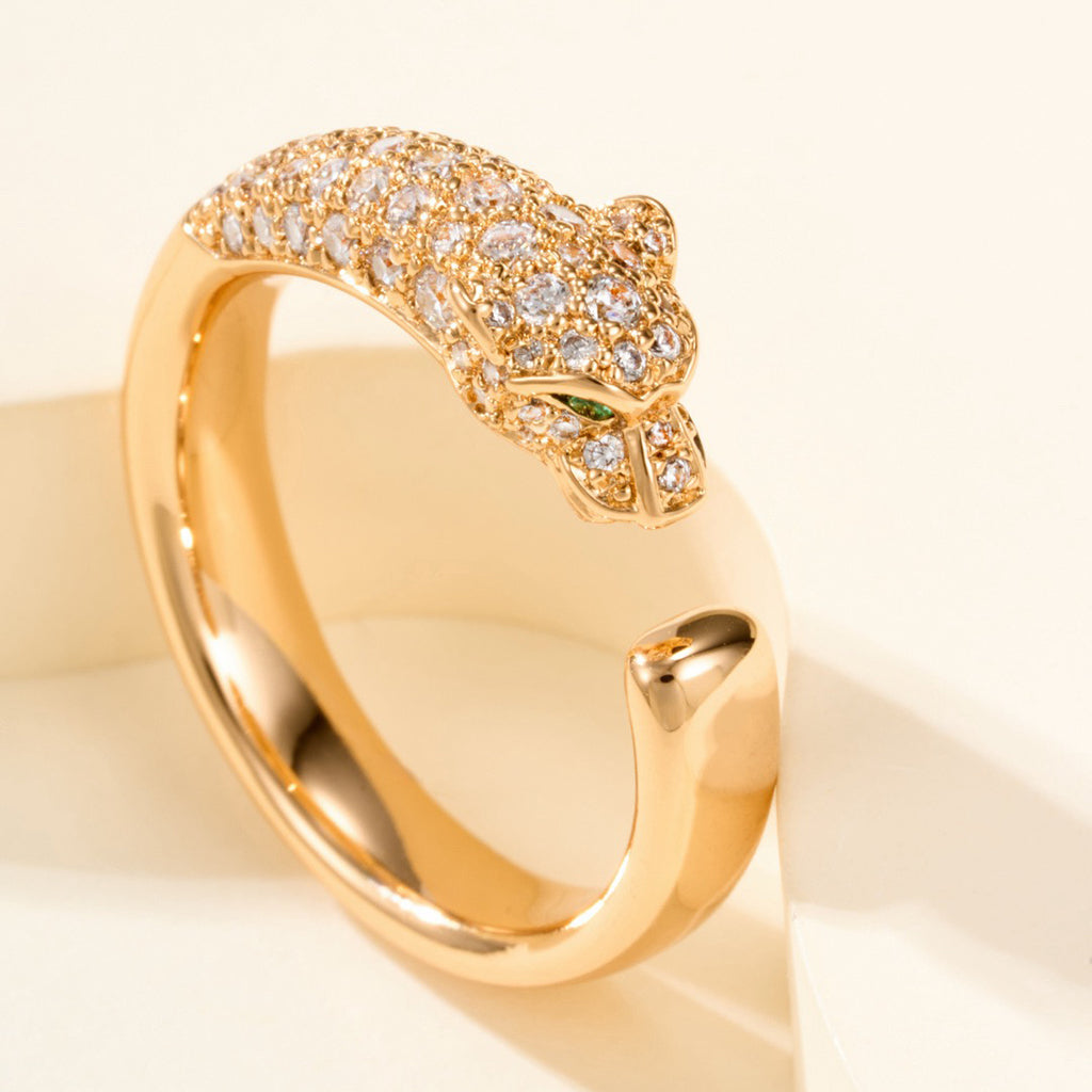 [Stellar Jewelry]PANTHERE HALF DIAMOND SMALL RING