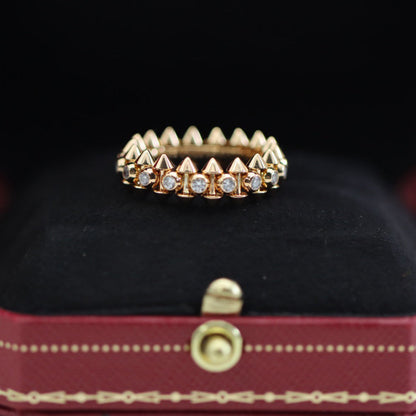 [Stellar Jewelry]CLASH 6.8MM DIAMOND MEDIUM RING