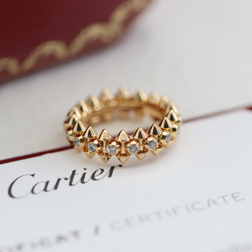 [Stellar Jewelry]CLASH 6.8MM DIAMOND MEDIUM RING